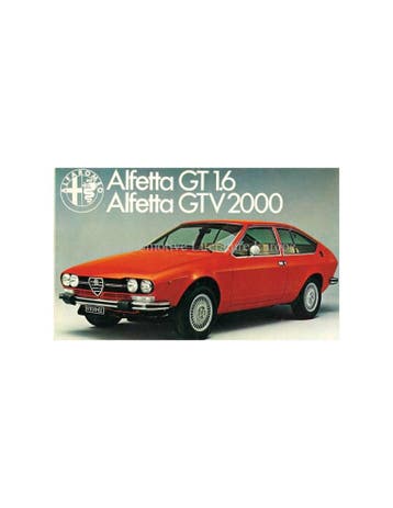 1976 Alfa Romeo Alfetta GT/V Brochure Nederlands, Nieuw, Alfa Romeo, Author