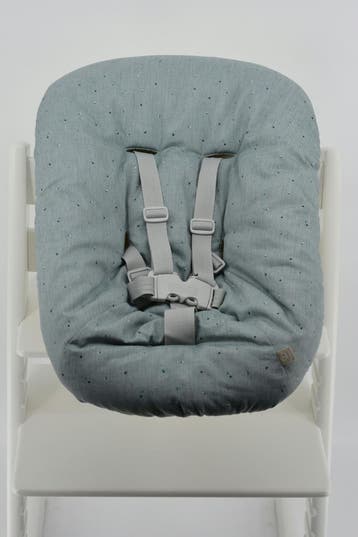 Stokke Tripp Trapp Newborn tray Houten beugel Tuigje Babyset, Verzenden, Zo goed als nieuw, Meegroeistoel, Stoelverkleiner