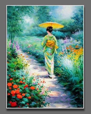 Clelia - Garden Path in Bloom