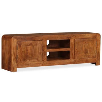 vidaXL Tv-meubel 120x30x40 cm massief hout met, 100 tot 150 cm, Verzenden, Nieuw, Minder dan 100 cm