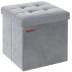 Fluwelen Opbergpoef met Deksel – Sterk tot 300 kg, Verzenden, Nieuw