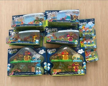 Themacollectie - Smurfs Micro Village Volledige set van 9