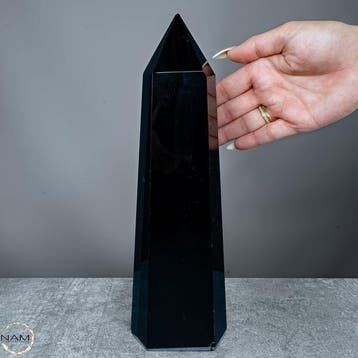 Natuurlijke zwarte obsidiaan Obelisk, Mexico- 2056.27 g, Antiek en Kunst