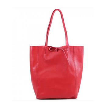 Rode Vera Pelle leren shopper, Verzenden, Nieuw