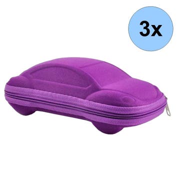 Fako Bijoux - Brillenkoker - Auto - EVA - Met Rits - Nylon -, Verzenden, Nieuw