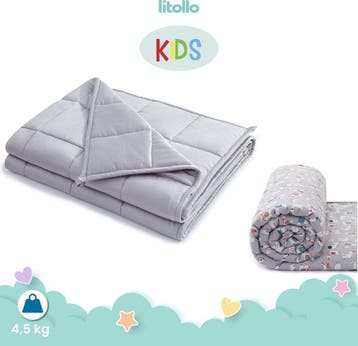 2dekans | Litollo Verzwaringsdeken Kind 4,5 kg Met, Ophalen of Verzenden, Zo goed als nieuw