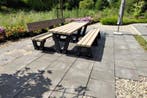 Rockwood® Picknicktafel Eik - Zwaar Kunststof - Quartz Brown, Tuin en Terras, Picknicktafels, Ophalen of Verzenden, Nieuw, Rechthoekig