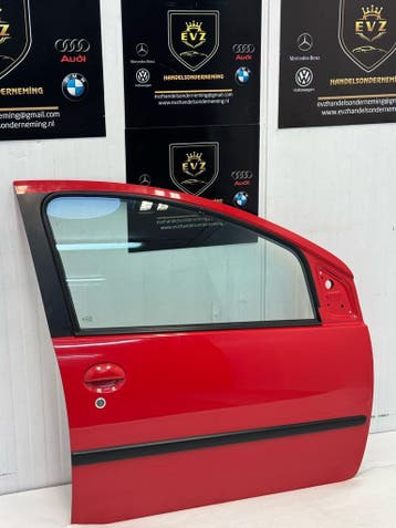 Citroën C1 portier 4-deurs rechts voor deur bj.2008 rood, Auto-onderdelen, Carrosserie en Plaatwerk, Gebruikt, Voor, Citroën, Deur