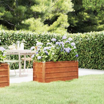 vidaXL Plantenbak verhoogd 100x40x45 cm cortenstaal roestig, Tuin en Terras, Bloembakken en Plantenbakken, 100 cm of meer, Verzenden