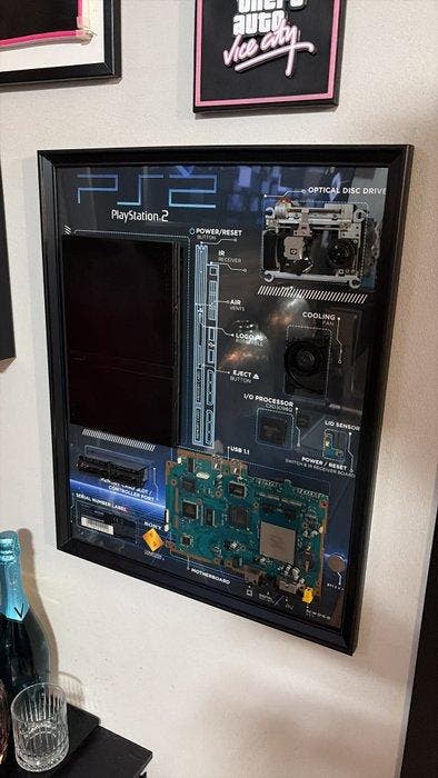 Sony - Playstation 2 (PS2) - display panel with components -, Spelcomputers en Games, Spelcomputers | Overige Accessoires