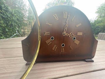 Klok - Antiek Hout - 1940-1950, Antiek en Kunst, Antiek | Klokken