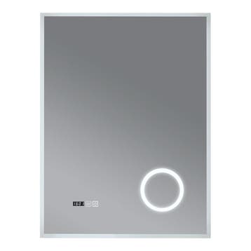 [pro.tec] Spiegel Lizzano met LED verlichting 80x60x3 cm wit, Huis en Inrichting, Woonaccessoires | Spiegels, Verzenden, Nieuw
