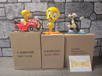 Tweety en Sylvester - 3 Figurine - Warner Bros - 2007, Nieuw in verpakking