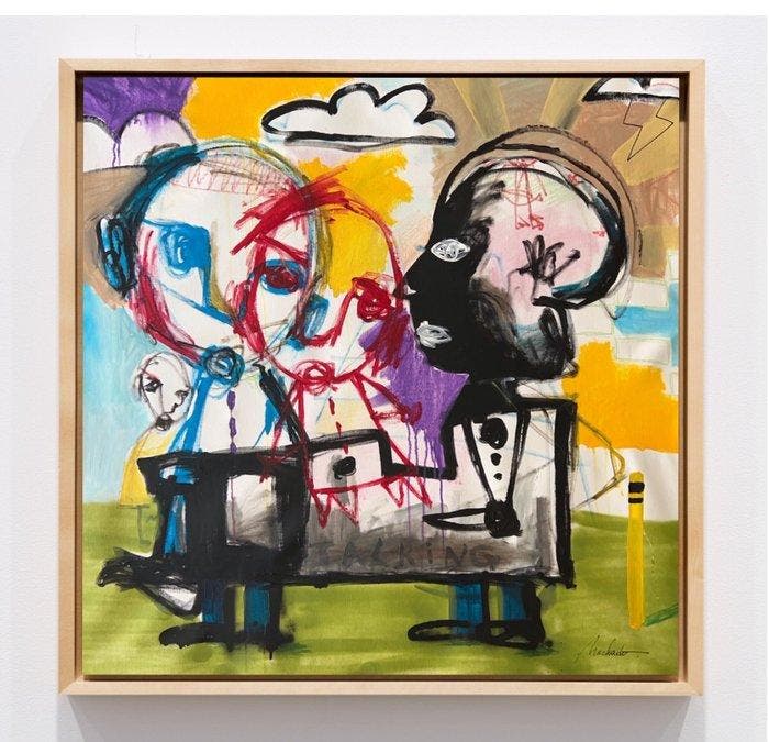 Matias Machado - Sous le même soleil, Antiek en Kunst, Kunst | Schilderijen | Modern