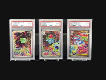 Pokémon - 3 Graded card -  064/065/087, Nieuw