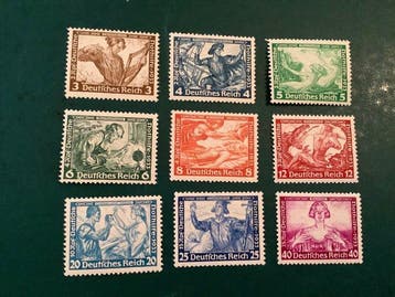 Duitse Rijk 1933 - Wagner - MNH - Michel 499/507, Gestempeld