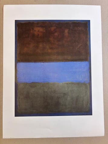 Mark Rothko - N 61 (Brown, Blue, Brown on Blue) / 1953