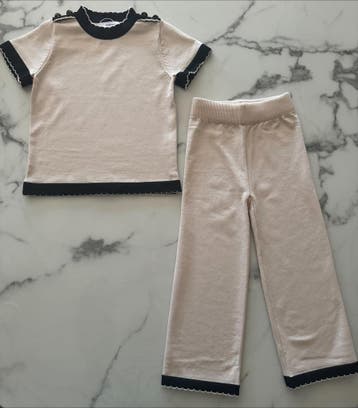 Meisjes set 2 delig Beige, Verzenden, Nieuw, Overige maten