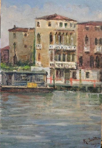 Rafael Senet Perez (1856-1926), Attrib. - Venezia, Antiek en Kunst