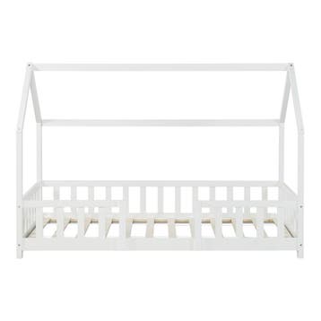 Kinderbed Sisimiut met uitvalbeveiliging 90x200 cm wit, Verzenden, Nieuw