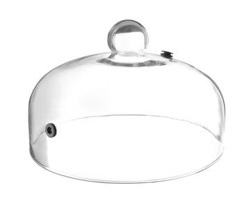 Glazen Stolp Met Ventiel, Hendi, Serveerstolp, ø260x(h)174mm, Ophalen of Verzenden