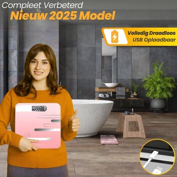 Jor Quality Weegschaal Personenweegschaal Digitaal - Slimme, Ophalen of Verzenden, Zo goed als nieuw
