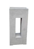 Plantenbak Fiberclay 45x27x96 cm Grijs, Tuin en Terras, Verzenden, Nieuw