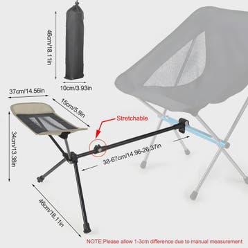 Draagbare Camping Voetensteun Kruk - Opvouwbaar & Verstelbaa, Verzenden, Nieuw