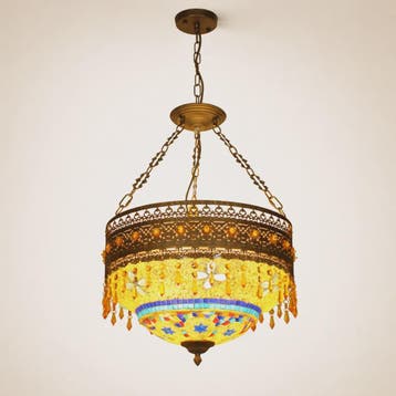 Handgemaakte Turkse Mozaïek Hanglamp - Vintage Marokkaanse K, Verzenden, Nieuw