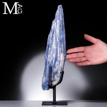Natuurlijke blauwe kyaniet kristalvorming - Prismatische en