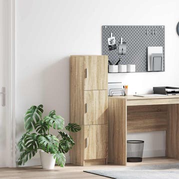 vidaXL buffetkast Sonoma Eiken 31.5 x 32 x 122.5 cm, Minder dan 50 cm, Verzenden, 100 tot 150 cm, Nieuw