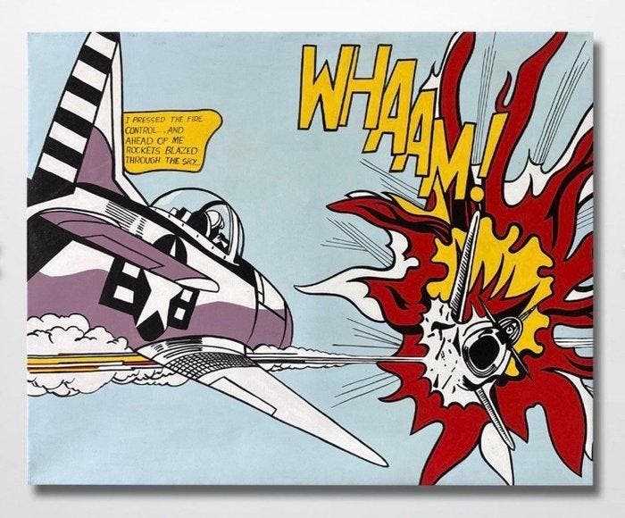 Tran Thi T.Hien (1973) - WHAAM daprès lartiste Roy, Antiek en Kunst, Kunst | Schilderijen | Modern
