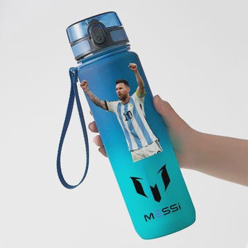 Lionel Messi Drinkfles 650ml - Blauw, PC Safe, Draagbaar, Pe, Verzenden, Nieuw