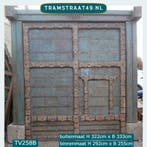 Antieke teakhouten deur, inloopkast deur, decoratieve deur, Ophalen of Verzenden