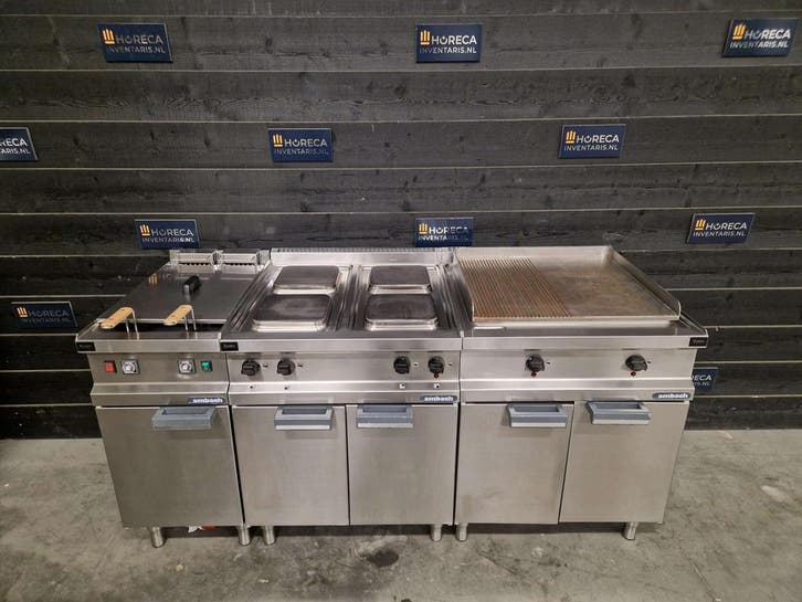 Kooklijn | Ambach | fornuis | bakplaat | friteuse | 400V |, Zakelijke goederen, Horeca | Keukenapparatuur, Gebruikt, Fornuis, Frituur en Grillen
