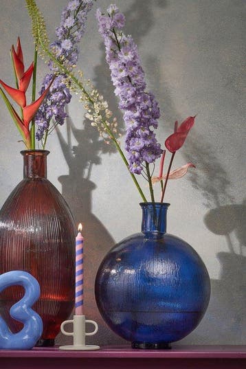 2dekans | Mica Decorations Firenza Fles Vaas - H42 x Ø34 cm, Huis en Inrichting, Woonaccessoires | Overige, Ophalen of Verzenden