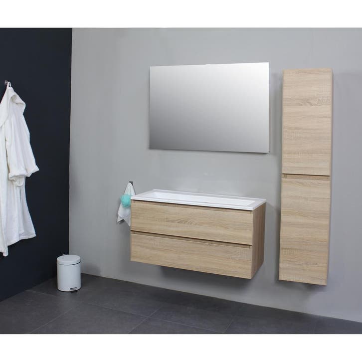 Badkamermeubel BWS Pepper Acryl Wastafel Zonder Kraangat, Doe-het-zelf en Verbouw, Sanitair, Bad, Nieuw, Ophalen of Verzenden