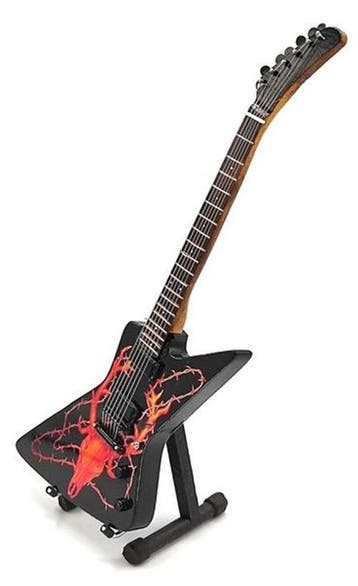 Miniatuur replica ESP Elk Skull gitaar J Hetfield Metallica, Ophalen of Verzenden, Nieuw, Pop, Beeldje of Miniatuur