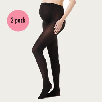 Zwangerschapspanty Positiepanty 2-Pack 40 Den Zwart, Verzenden, Nieuw