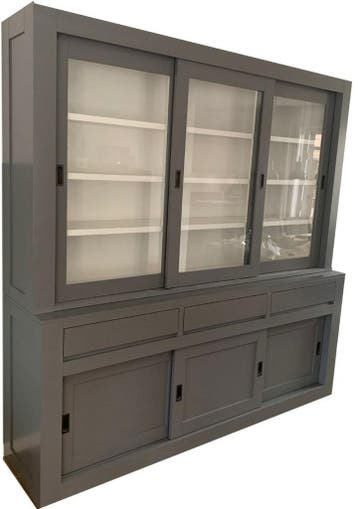 Buffetkast design grijs Enschede 220cm, Ophalen of Verzenden, Nieuw