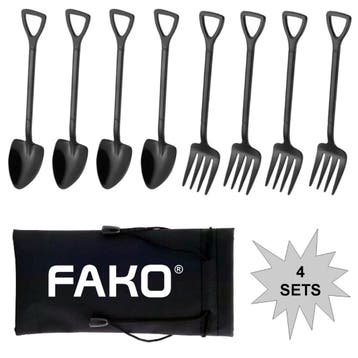 Fako Bijoux - Gebak Bestek - Dessert Bestek - Schep & Hark -, Verzenden, Nieuw