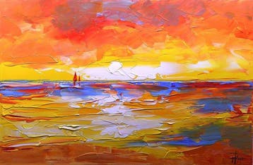 Olivier Pfleger - Mandrafina  Soleil levant  FORMAT XL