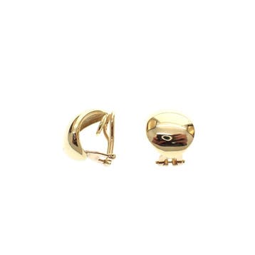 Vintage gouden oorclips (Oorbellen), Ophalen of Verzenden, Gebruikt, Goud, Goud