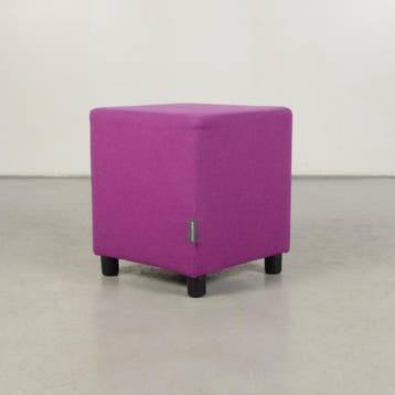Poef Davant - Paars - 46 x 40 x 40 cm, Ophalen of Verzenden, Nieuw in verpakking