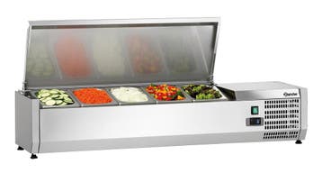 Bartscher Opzetkoelvitrine ED4-1201 | 5x 1/4 GN | 1200x335x2, Ophalen of Verzenden, Nieuw