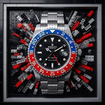 Artxlife - Lego Rolex GMT-Master II Pepsi Red Explosion, Nieuw