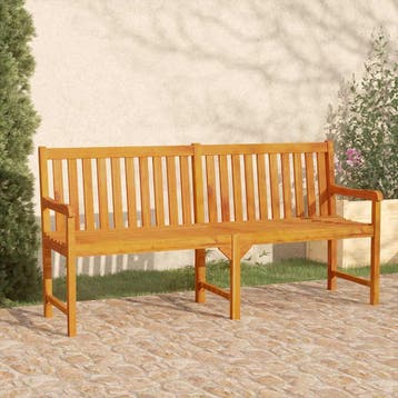 vidaXL Tuinbank 180 cm massief acaciahout, Verzenden, Nieuw, Hout