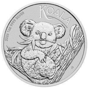 1 Troy Ounce - Zilver .999 - Koala 2026 - 31,1 gram - fine