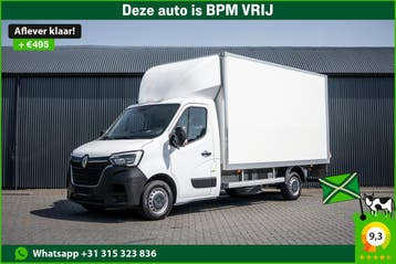 Renault Master 2.3dCi | Bakwagen met Laadklep | LED | Carpla, Stof, Gebruikt, Renault, Wit