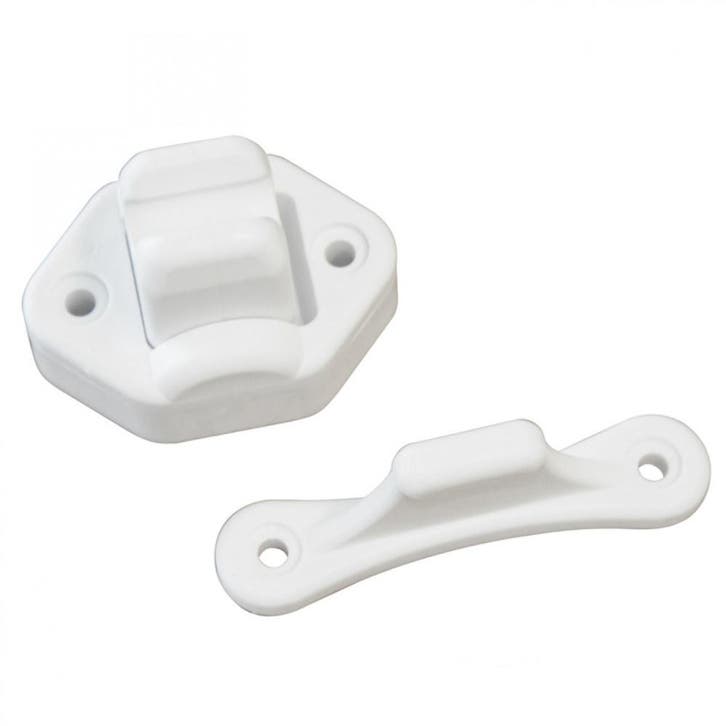 Deurvanger 2-delig Beweegbaar Wit 9mm, Caravans en Kamperen, Camper-accessoires, Nieuw, Ophalen of Verzenden